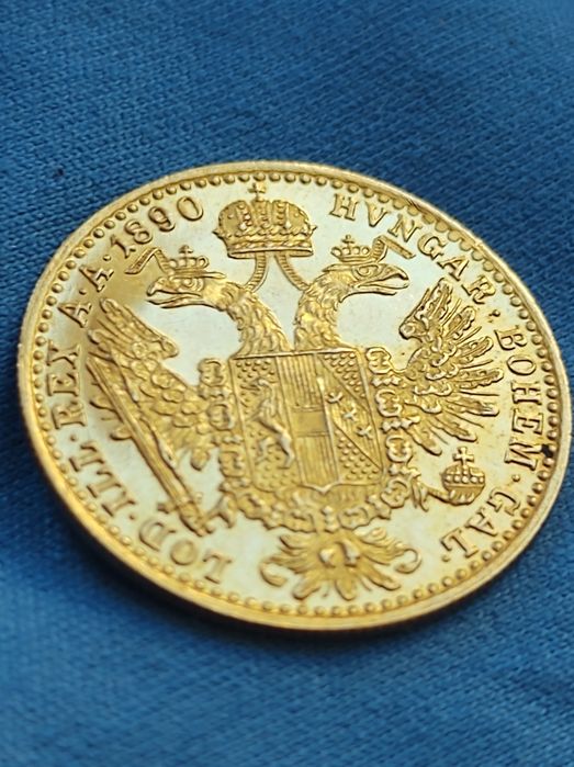 Dukat oryginalne stare bicie 1890r zloto3,49 pr 986