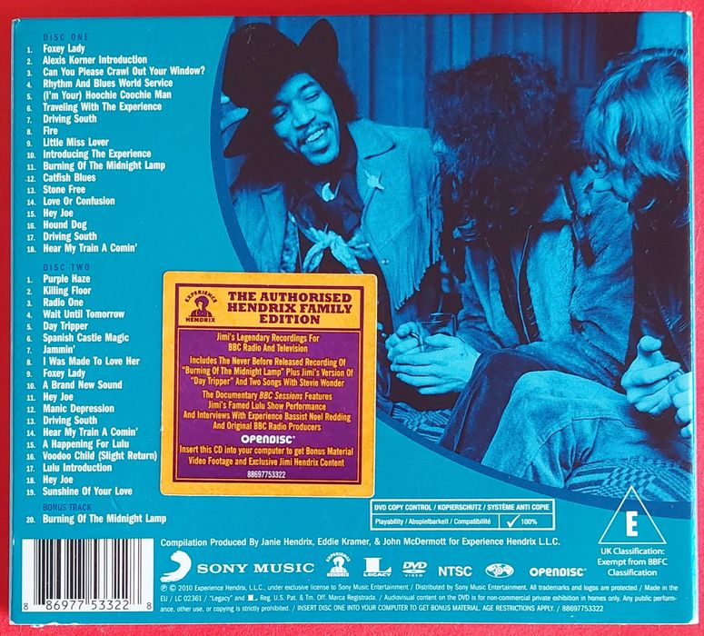 Jimi Hendrix 6 CDs + DVD