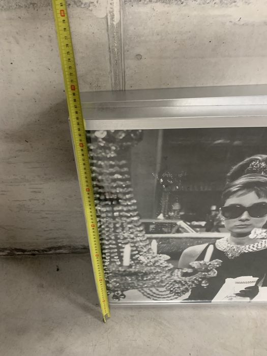 Quadro de poster de audrey hepburn - breakfast at tiffany’s