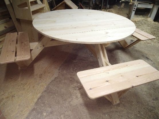 Stół ogrodowy okrągły