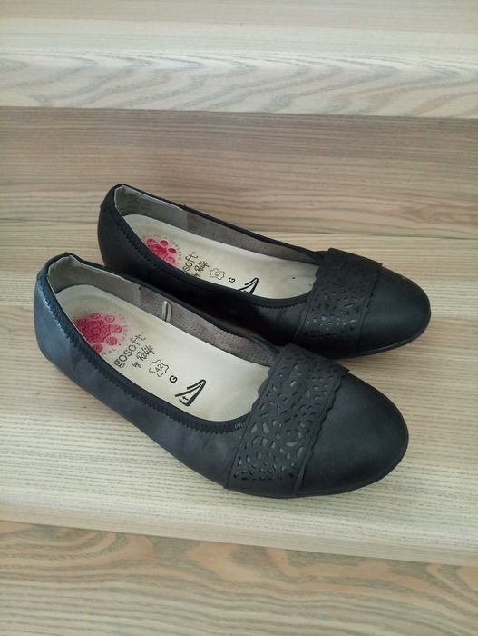 Туфлі балетки 42 розмір на повну ногу шкіра