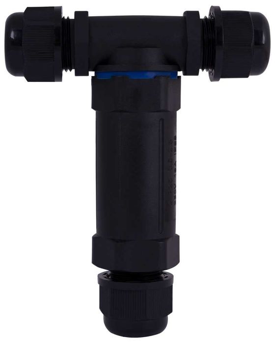 Wodoodporne złącze kablowe skręcane typu T 0,5-2,5mm2 mufa