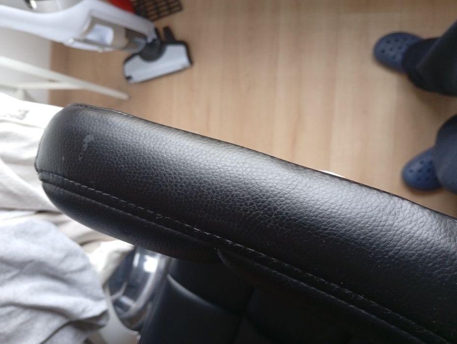 Conjunto de 3 bancos bar altos sintético preto