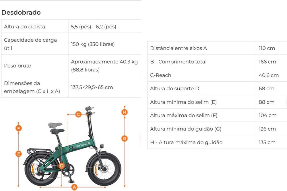 E-Bike Nova,EP-2 3.0 Boost, mais acessórios
