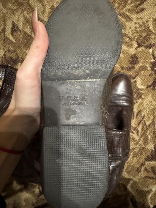 Сапоги зимові шкіряні під гермес