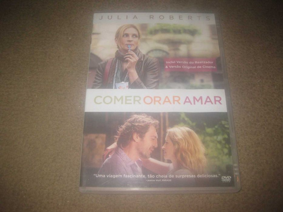 DVD "Comer Orar Amar" com Julia Roberts