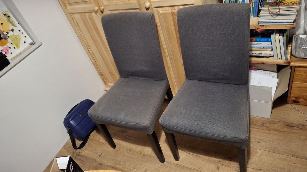 Krzesła ikea szare - 2 sztuki