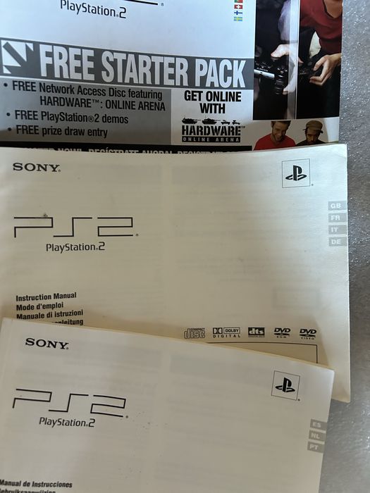 Manuais originais de PS2 como novos