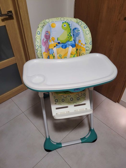 Krzesełko do karmienia CHICCO POLLY 2w1 kolor Dino Food SKŁADANE