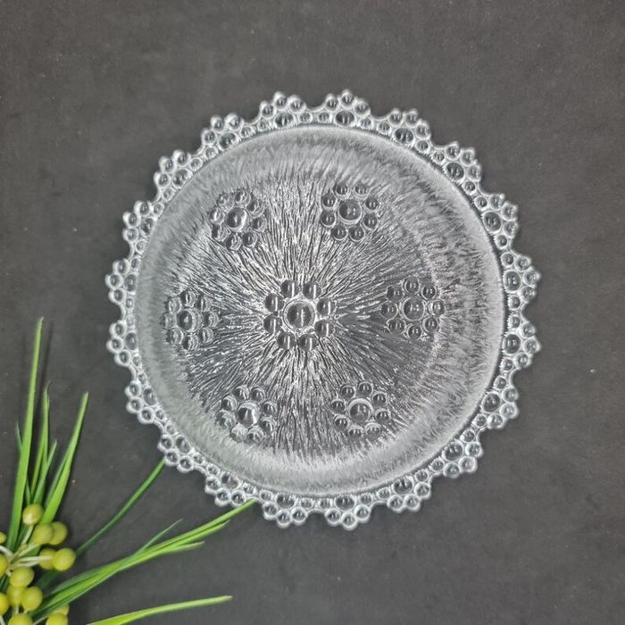 Тарілка скляна текстурована