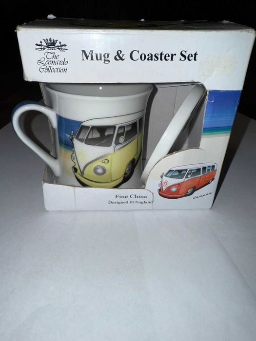 Zestaw Kubek i Talerzyk VW T1 Porcelana