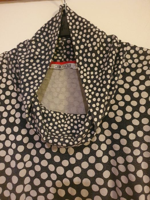 Tunika QUIOSQUE M 38 bluzka bluzeczka w grochy sweter swetr sweterek