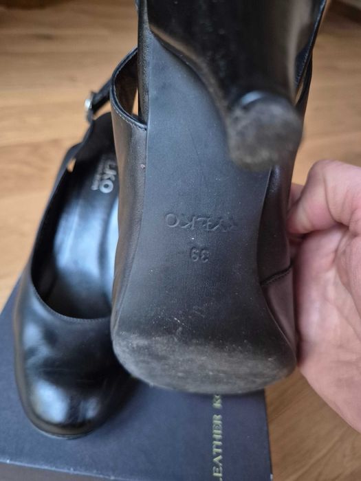 Czarne buty damskie letnie szpilki