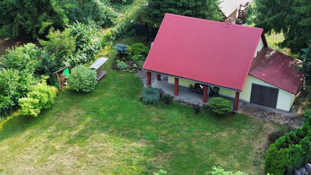 Piętrowy, murowany dom letniskowy 65m2 z garażem 15m2 z działką 700m2 nad J. Zagłębocze, pełna własność z księgą wieczystą