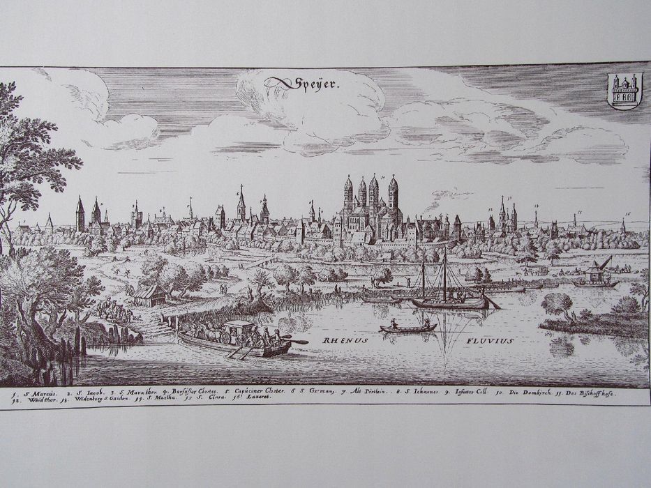 stara mapa widok miasta grafika papier czerpany 34