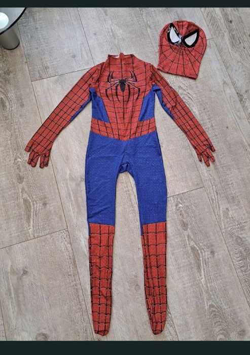Rozm 110/116 (120) - Przebranie, strój Spider-Man - niebieski/czerwony
