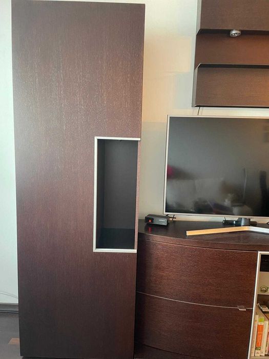 Meblościanka ciemny brąz