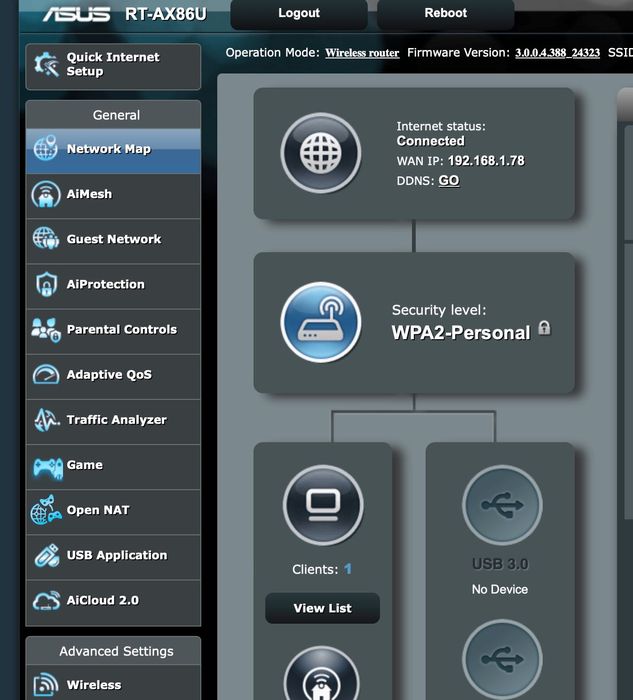 ASUS RT-AX86 Series RT-AX86U WiFi 6  Router