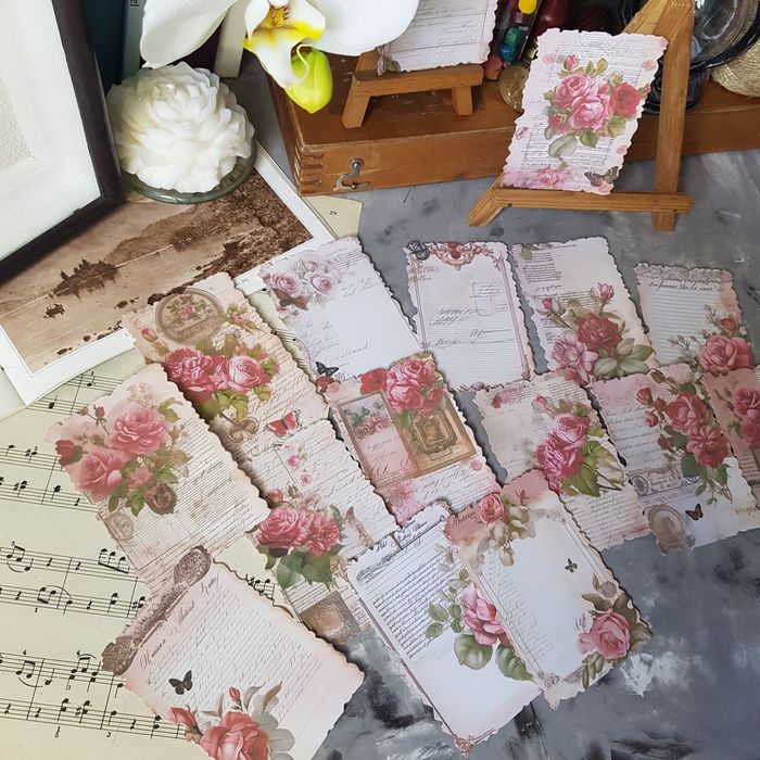 Ілюстровані набори паперу для творчості і рукоділля. Скрапбукінг