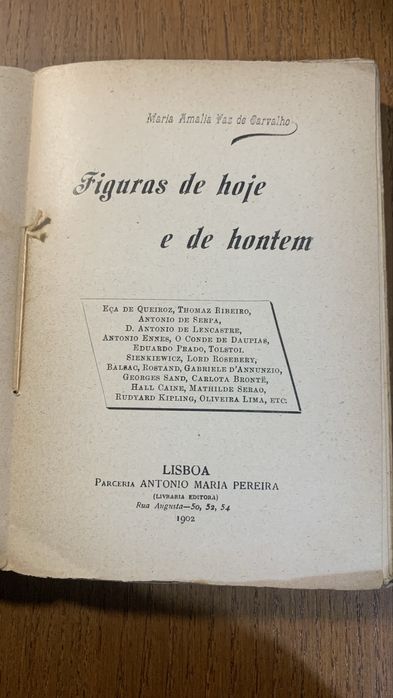 Figuras de hoje e de hontem