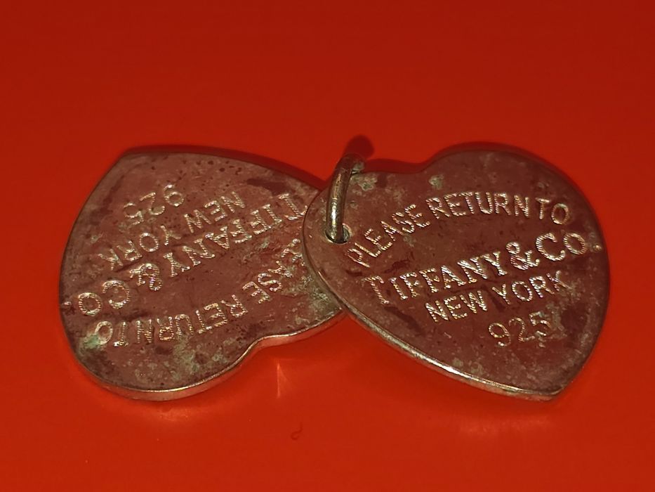 Vintage Serduszka Tiffany srebro