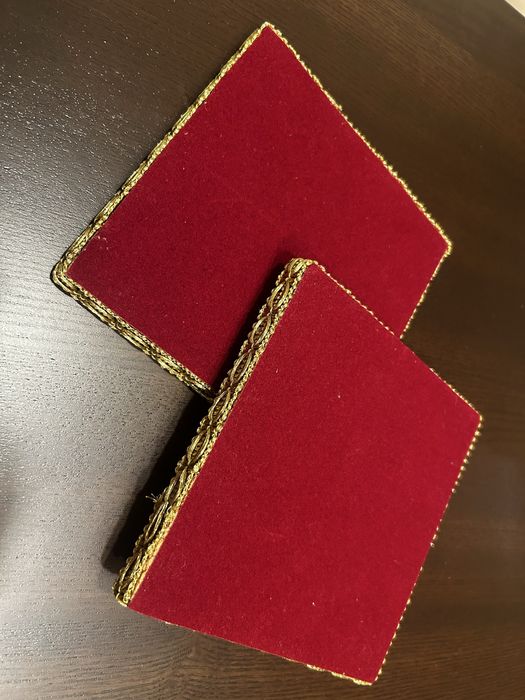 Par de Bases de Mesa em Azulejo Tradicional Pintado à Mão m