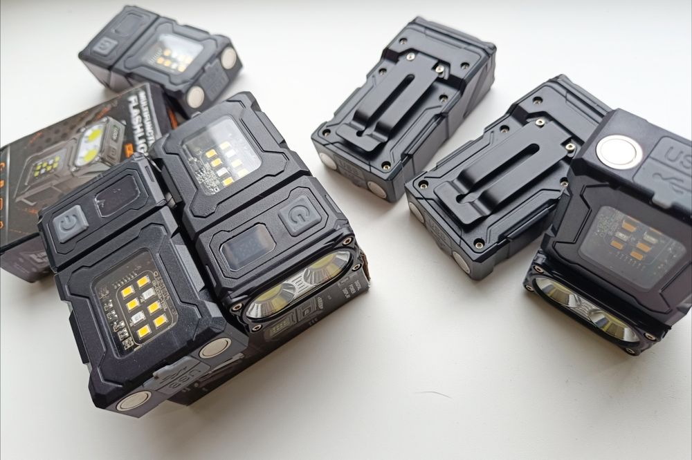 Фонарь тактический повербанк с поворотной головой