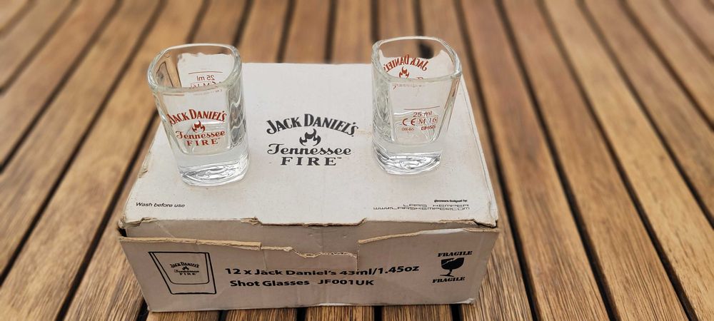 Kieliszki Jack Daniel's Tennessee Fire | Zestaw Gastronomiczny Shoty