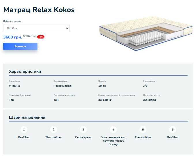 ‼️АКЦИЯ! Пружинный матрас — тихий, мягкий и долговечный