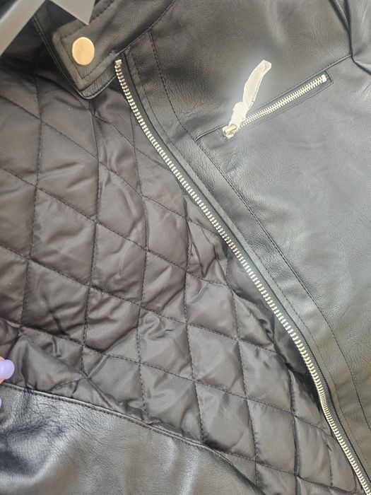 Kurtka męska z eco skóry