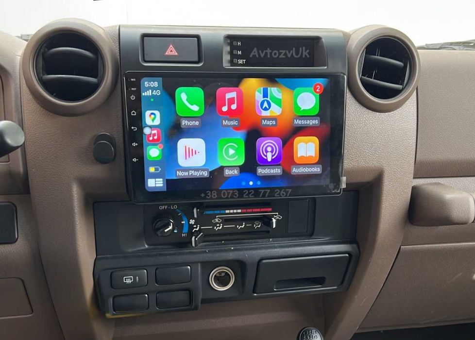Магнитола LC70 Toyota ALPHARD LAND CRUISER 70 76 78 CarPlay Android 15