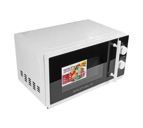 Мікрохвильова піч - 20MX730-W (біла) 20л, 700 Вт, мех. (GRUNHELM)