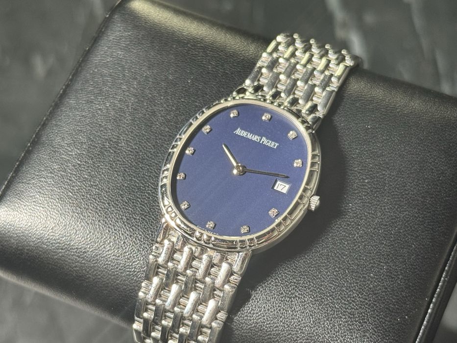 Audemars Piguet Mini Cobra  Białe złoto Diament Blue Dial