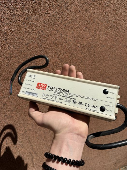Блок питания/живлення Mean Well XLG-150-24A, CLG-150-24A, 24V 6.3A, 150W — б/в