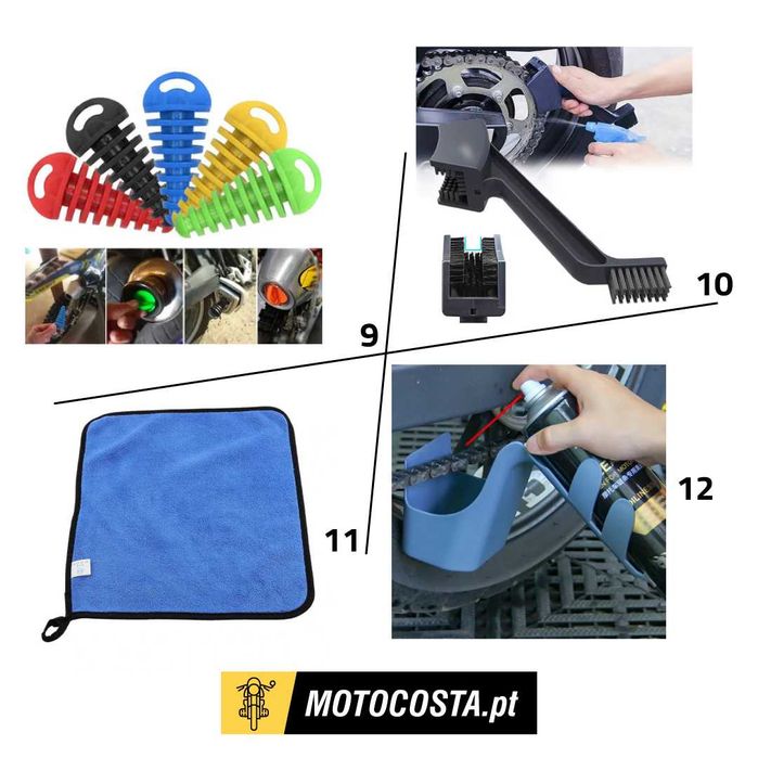 Manutenção e Ferramentas Moto - Correntes, Pneus e Mais - MOTOCOSTA