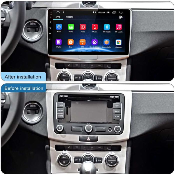 Штатна магнітола  Volkswagen Passat B6 B7 CC 2006-2015  10" 1280*720