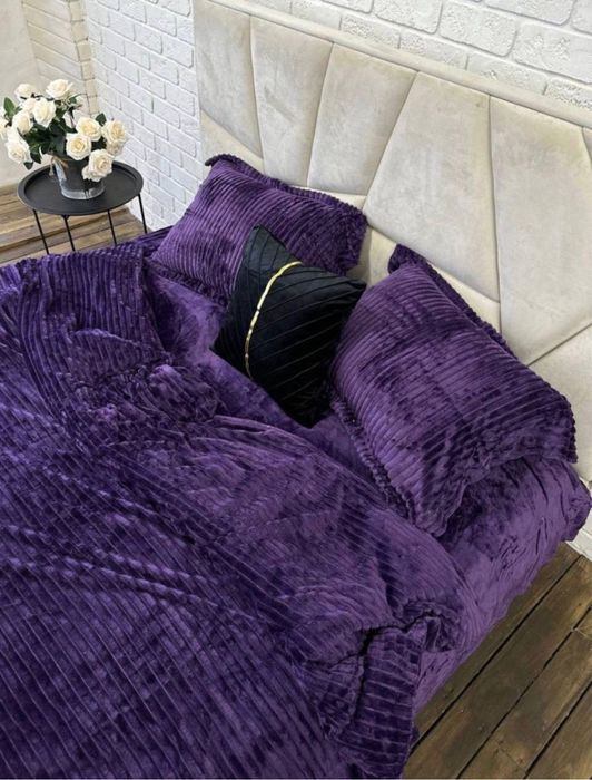 Топ продажів! Постельное белье велюрова плюшева постільна білизна