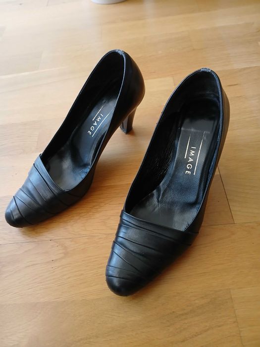 Buty skórzane czarne