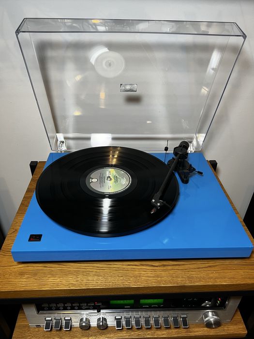 Вініловий програвач Pro-Ject Debut II блакитний Hi-Fi Австрія ремінний програвач вінілу