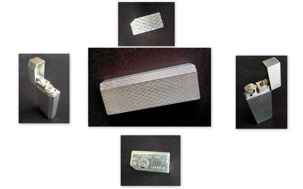Isqueiros dos anos 70 Cartier Le Must e Cartier Santos