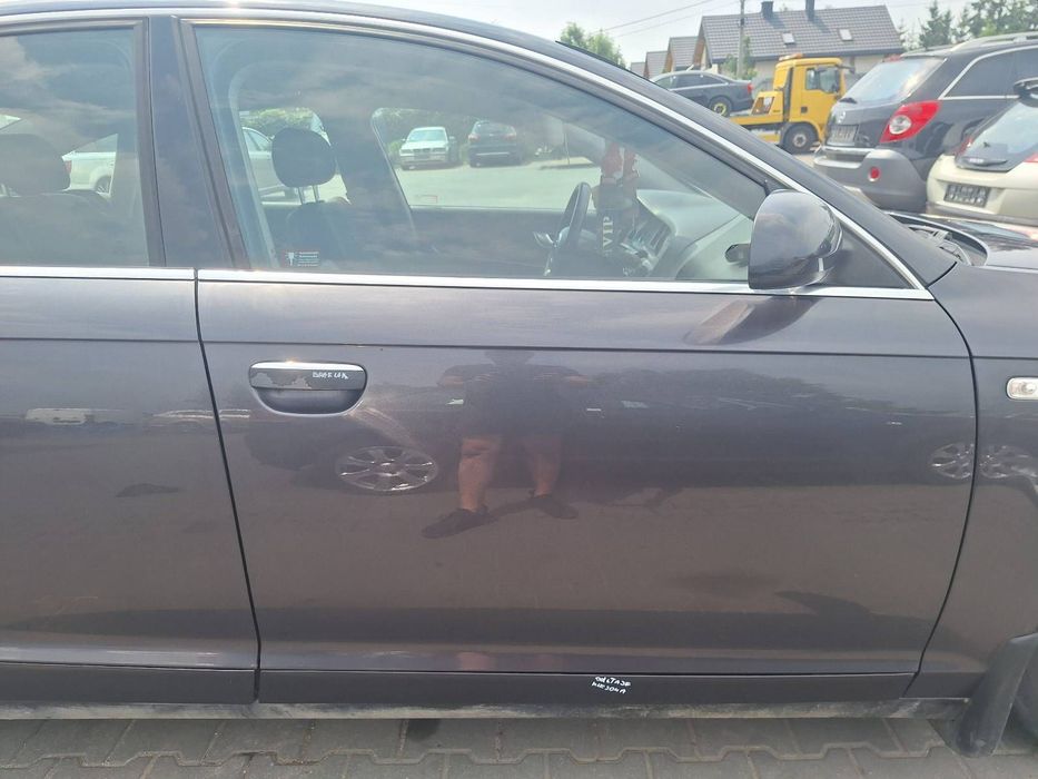 DRZWI KOMPLETNE PRAWY PRZÓD + LUSTERKO AUDI A6 C6 LZ7Q