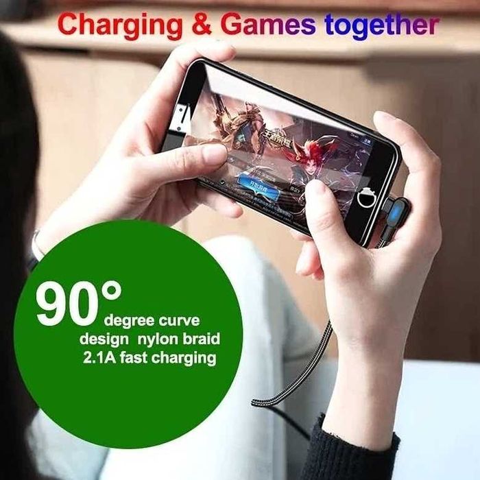 Кабель USB Type-C 90 градусов угол, быстрая зарядка 66Вт, Huawei, POCO