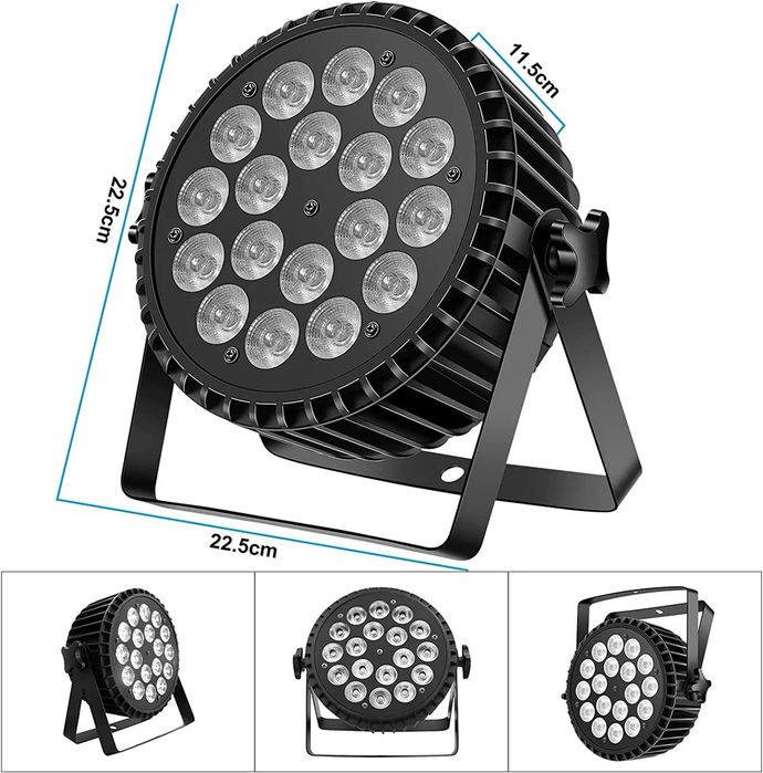 Прожектор Led par 18x18 RGBWA+UV;18x10w;6x18w