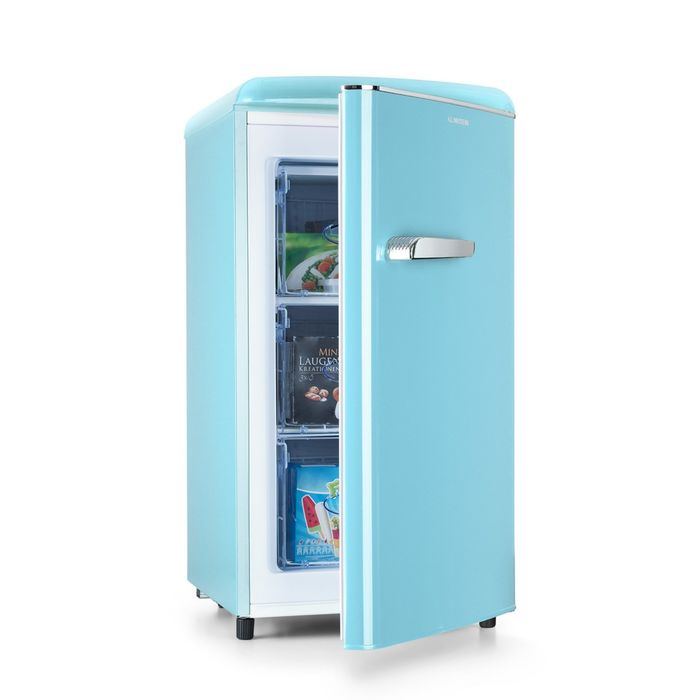 Nowa Zamrażarka Retro Klarstein Laika 60l Niebieska w stylu lat 50tych