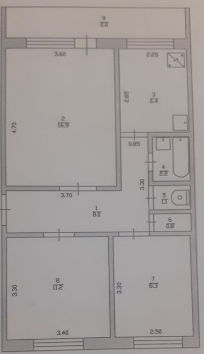 Продам 3х комнатную квартиру по ул  Европейская 18 , второй подъезд, в