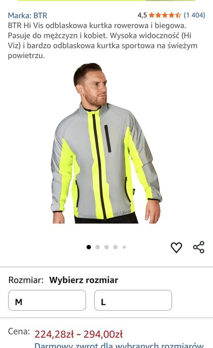 Nowa męska kurtka rower sport