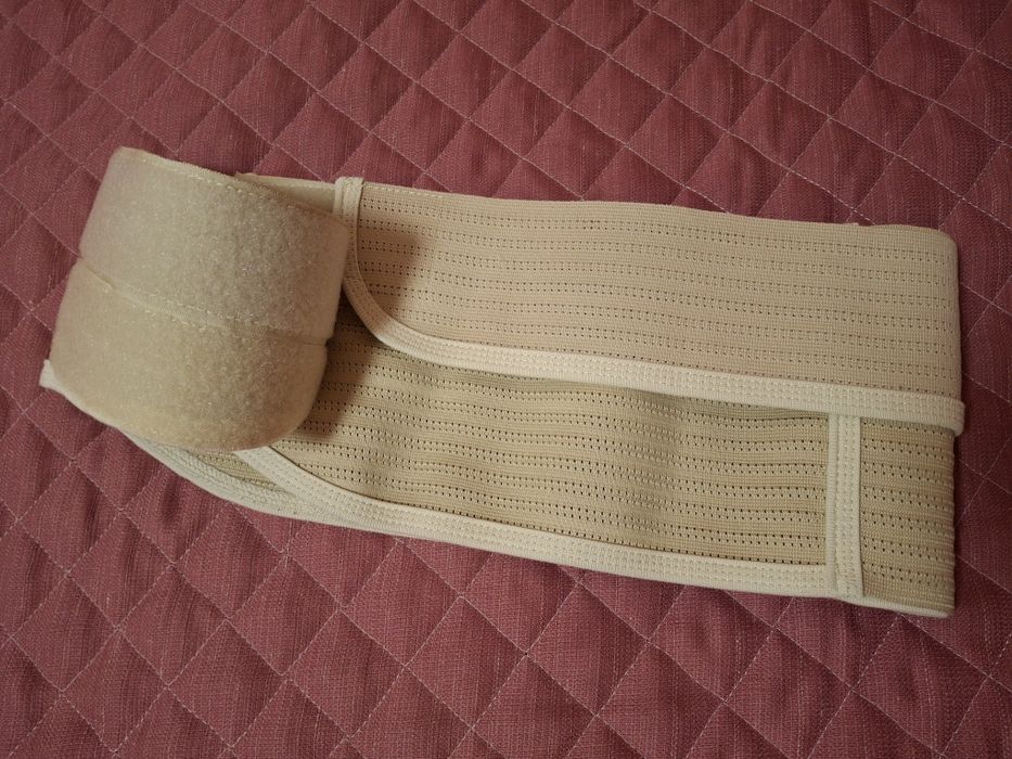 Бандаж пояс до та після пологів бежевий