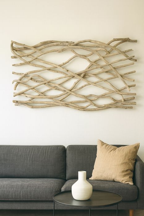 Painel Decorativo em Madeira Driftwood Orgânica - Maison du monde