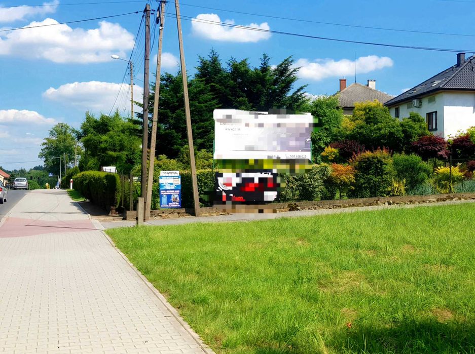 Reklama na ogrodzeniu Baner Bulowice