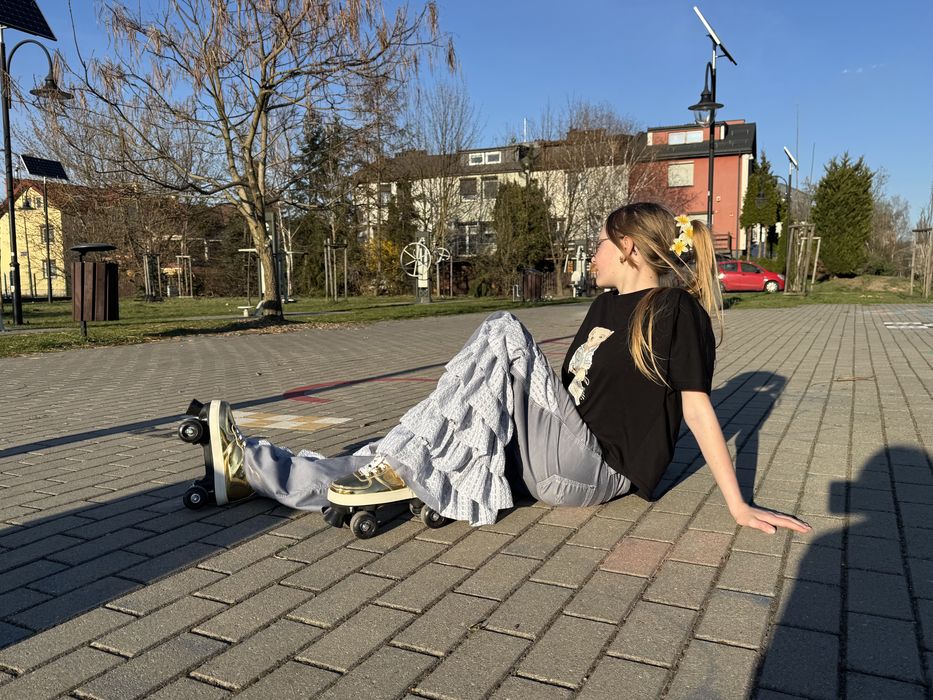 Spodnie z falbanami